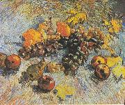 Vincent Van Gogh Still Life with Grapes, apples, lemons and pear oil painting reproduction